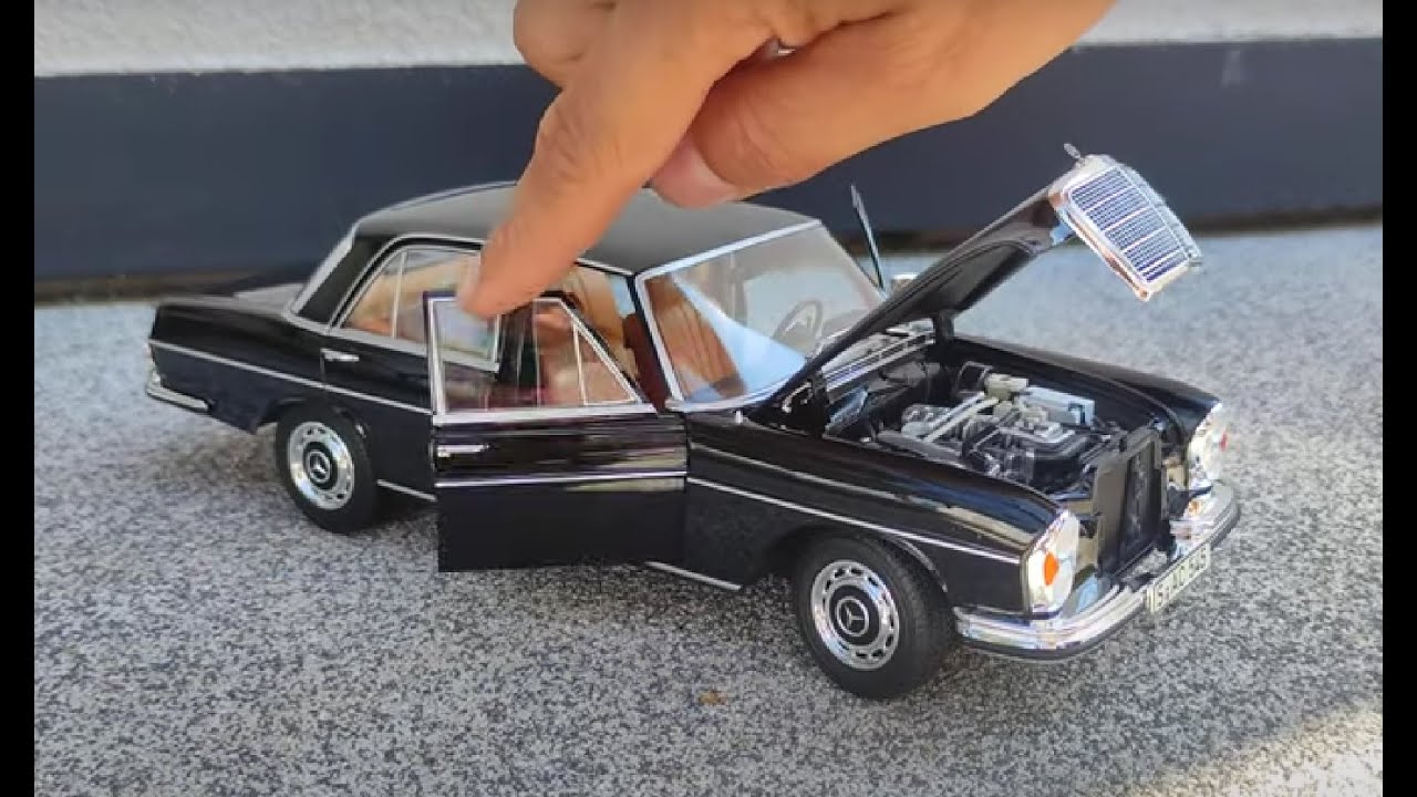 MERCEDES BENZ 280 SE 1968 metal High realistic and detailed Miniature NOREV unboxing 1:18