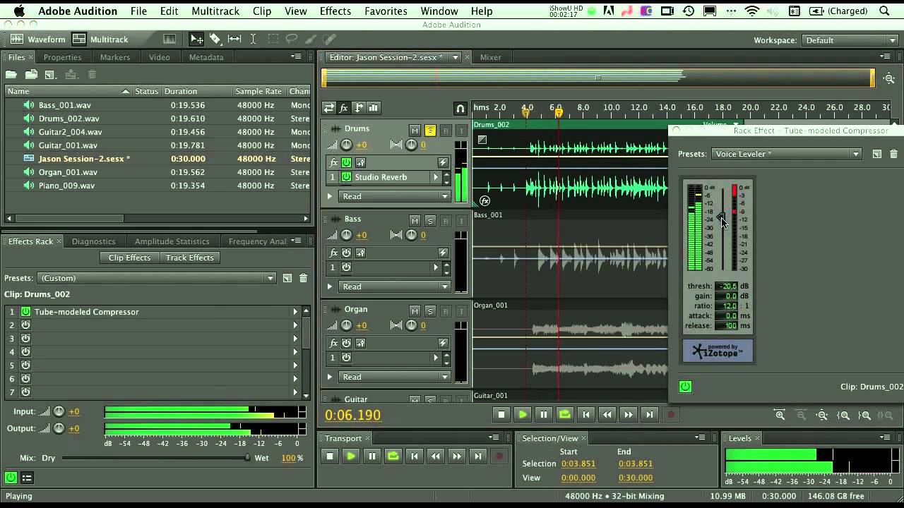Multitrack Recording & Mixing Basics in Adobe Audition for the Mac