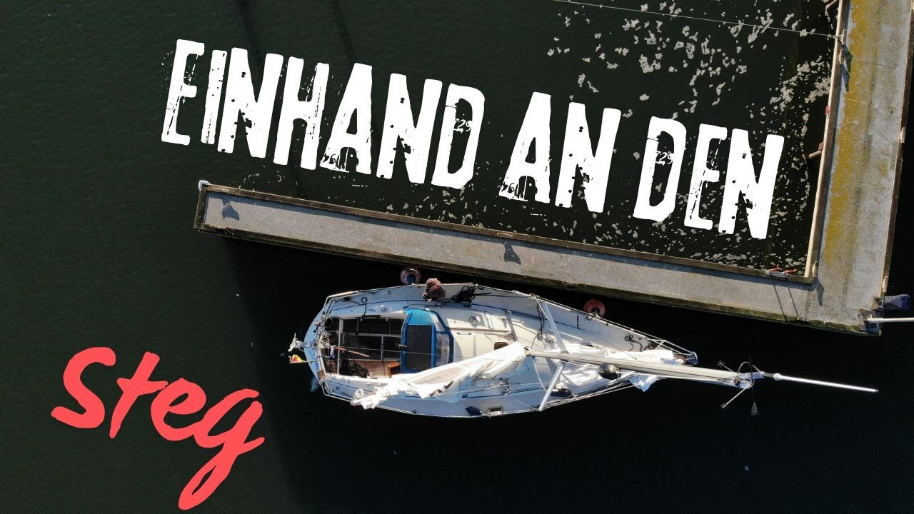 Hafenmanöver. Einhand, kontrolliert, mit Leinenarbeit längsseits an den Steg- ablandiger Wind. Easy!