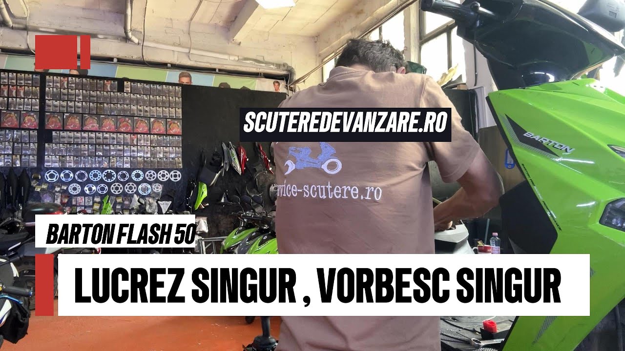 Am schimbat stator si cauciuc spate la un scuter.