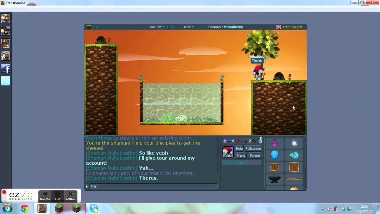 Giving out my Password on Transformice