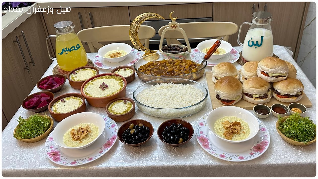 فطور ١٨ رمضان 🌙 بركر لحم رهيب و مرق البطاطا السريعة واطيب تحلية كريمية ومميزة #اكسبلور #طبخ 