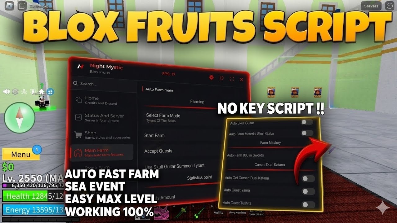  NEW blox fruit Script NO KEY (2026) | BEST Blox Fruits Script