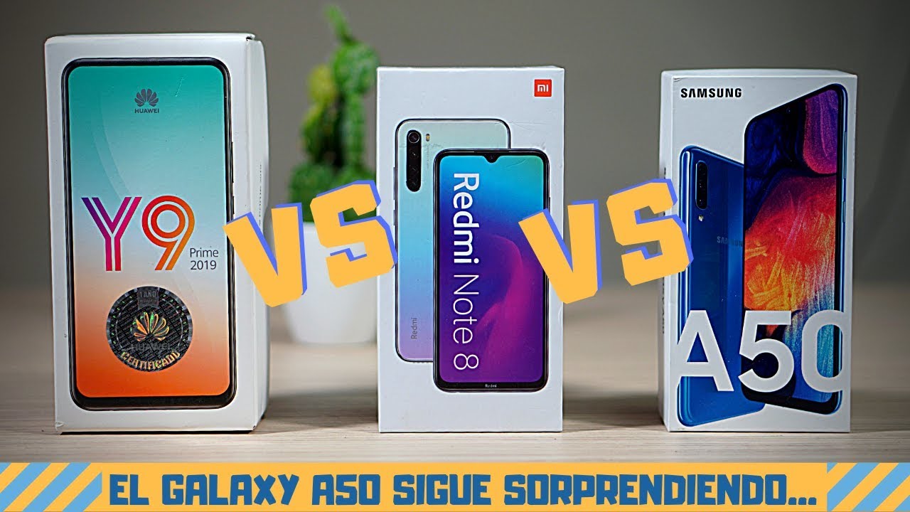 Y9 PRIME 2019 vs REDMI NOTE 8 vs GALAXY A50│¿Cuál será el REY de la GAMA MEDIA este 2020?🤔🤔