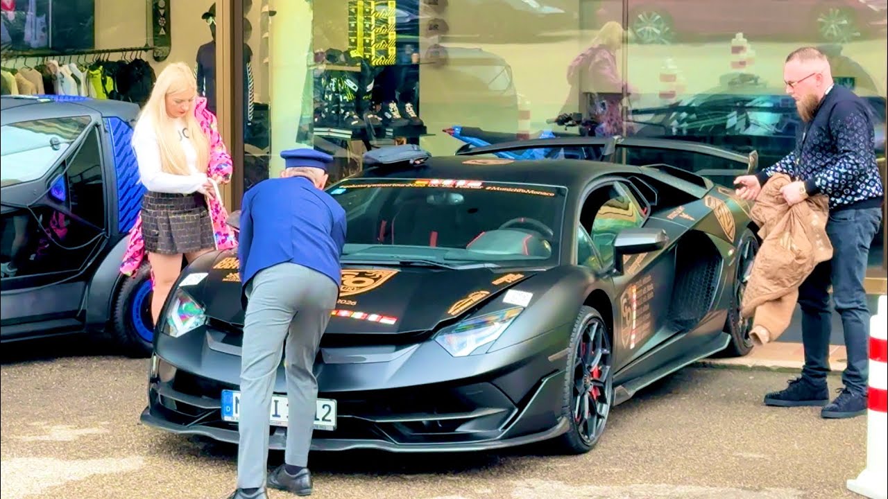 Winter Carspotting arrival of Supercars at Fairmont Hotel Monte-Carlo @emman25MC
