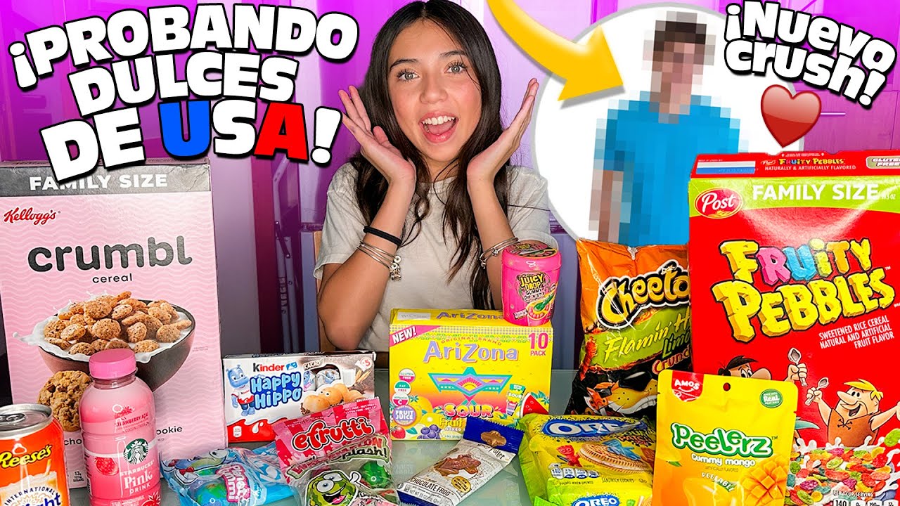 PROBANDO DULCES VIRALES CON MI NUEVO CRUSH!!