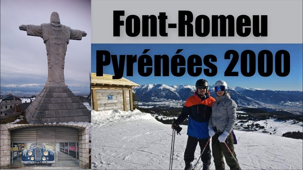 Skiing in Font-Romeu Pyrenees 2000 | France Front  de neige