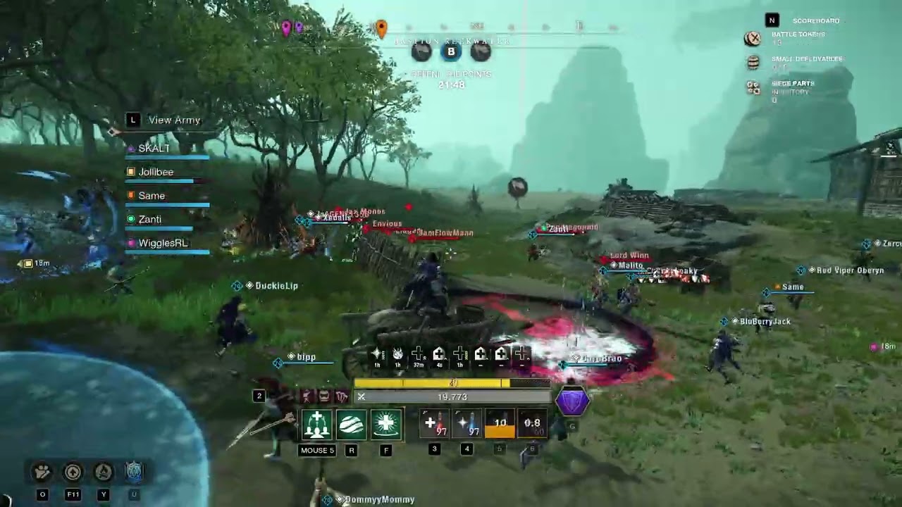 BINK vs. Swamp Cartel RW Defense War (G9 Healer POV)