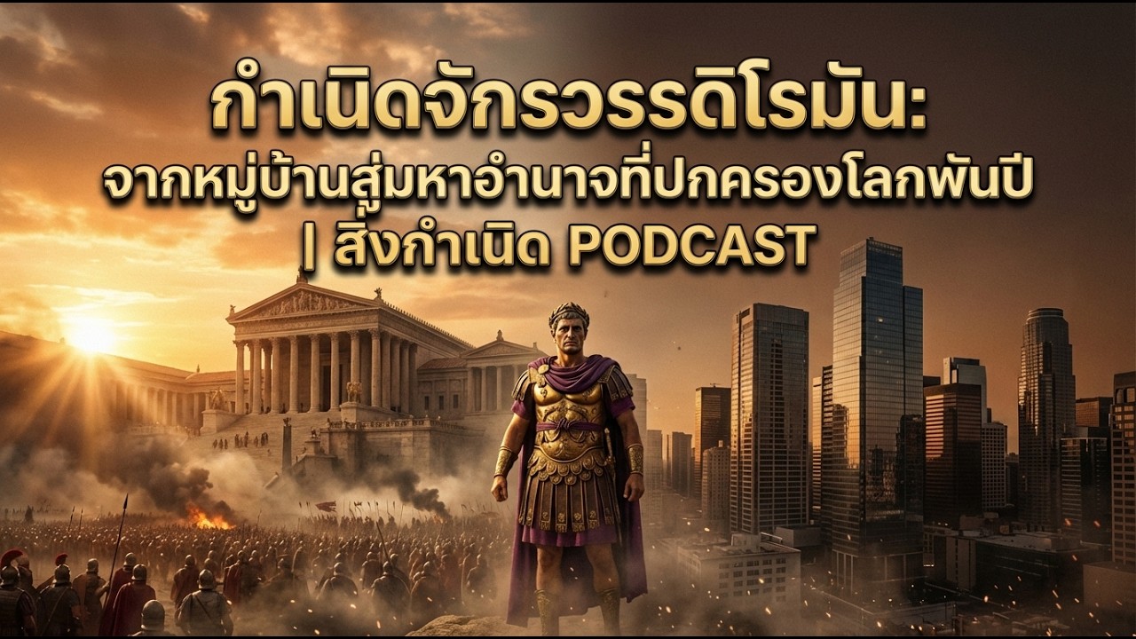 กำเนิดจักรวรรดิโรมัน : จากหมู่บ้านสู่มหาอำนาจที่ปกครองโลกพันปี | สิ่งกำเนิด PODCAST