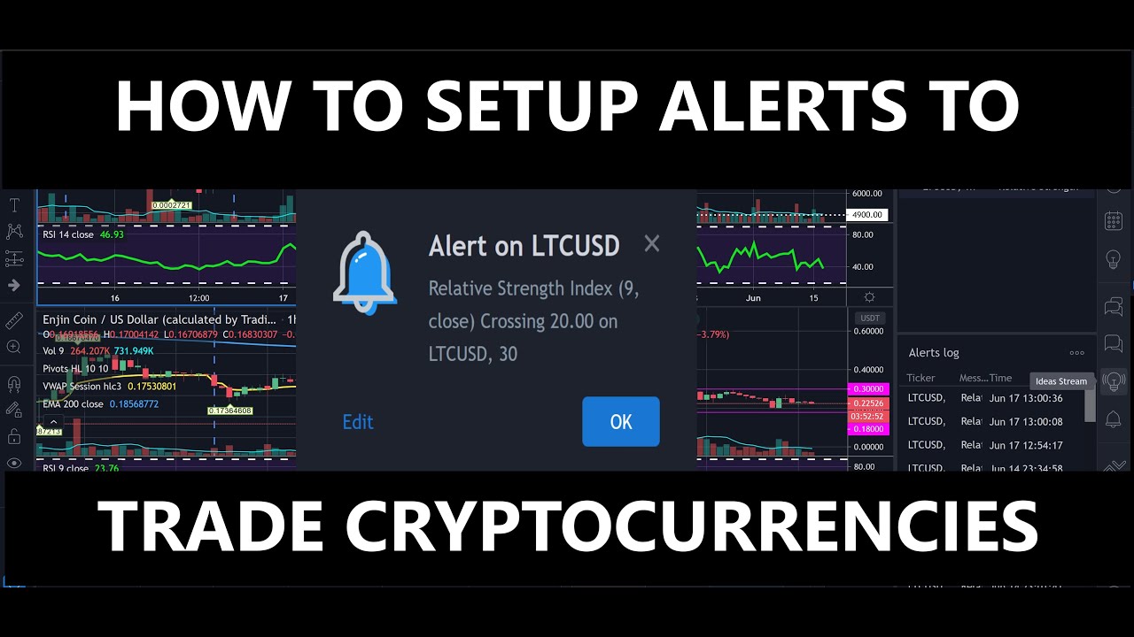 How To Setup Crypto Trading View Alerts To Day Trade Cryptocurrencies Like Bitcoin - TradingView