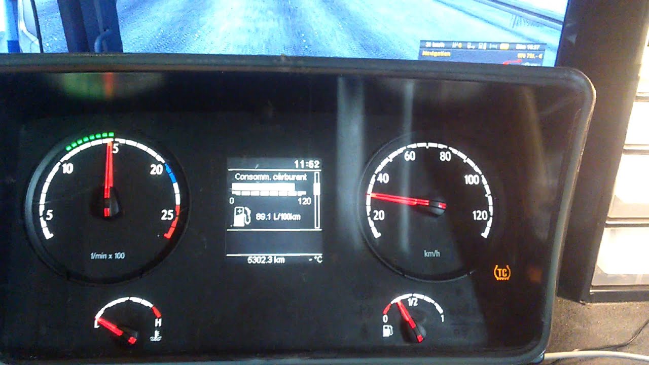 [ets2] real scania r420 dashboard with can bus