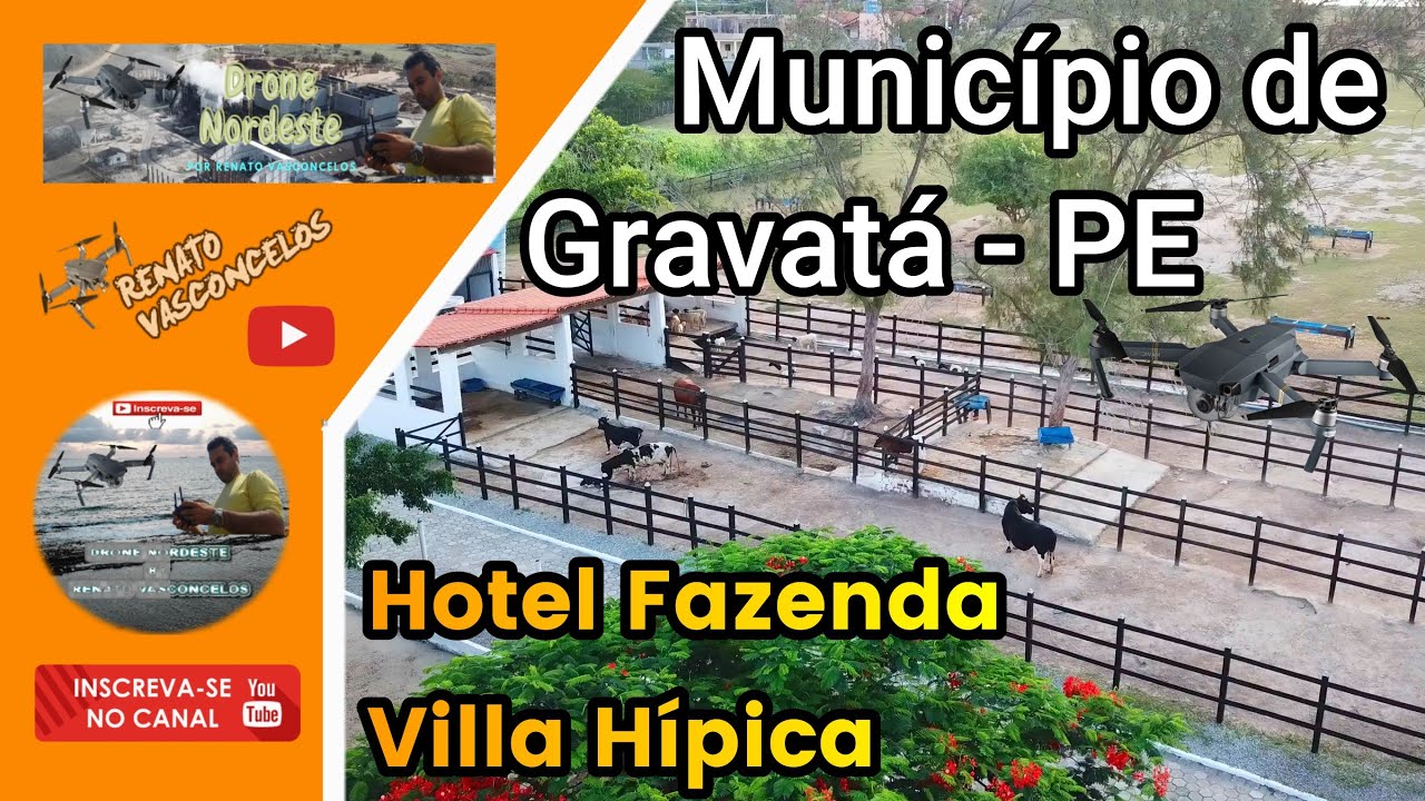 Drone Nordeste sobrevoa Gravatá em Pernambuco e mostra o Hotel Fazenda Villa Hípica.
