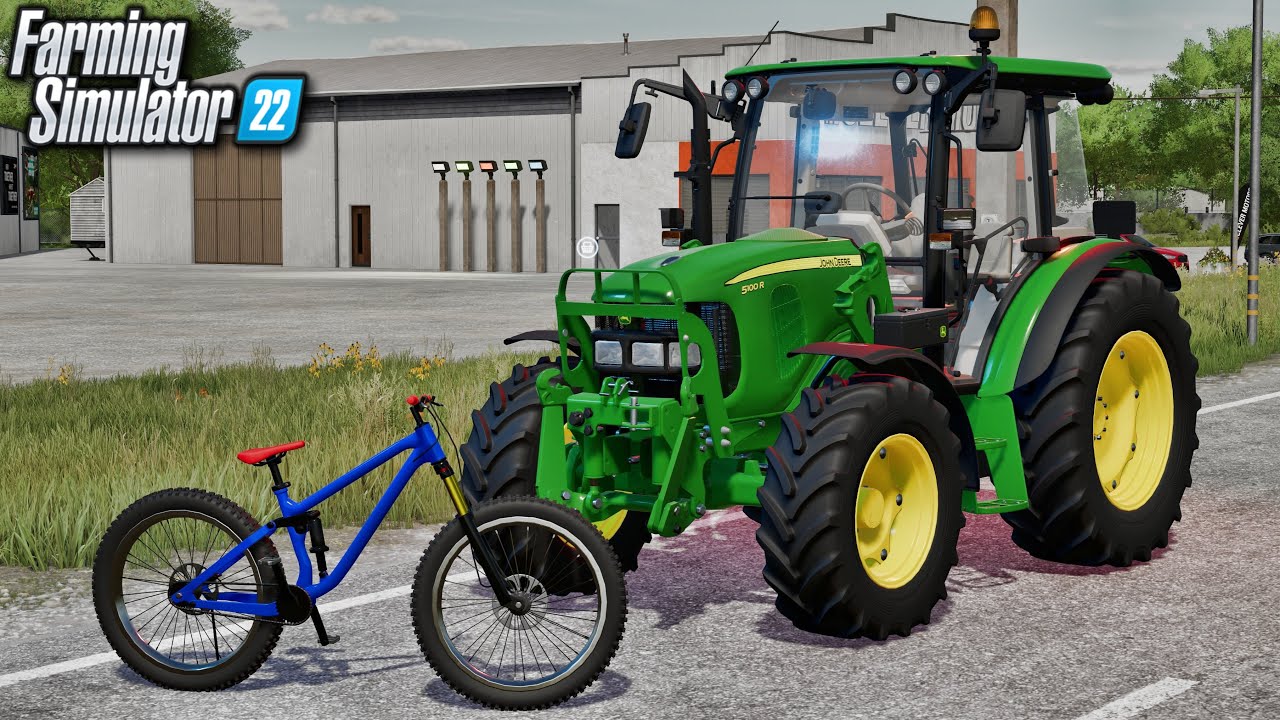 New Mods - Mountain Bike, John Deere 5R, Colored Lights, & More! (12 Mods) | FS22