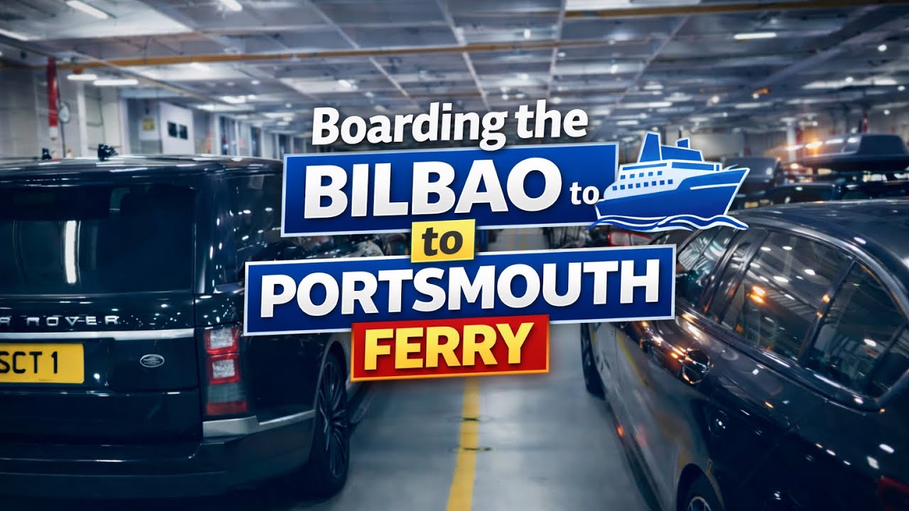 Boarding the Bilbao to Portsmouth Ferry #rangerover #spain #brittanyferries #youtube #landrover 