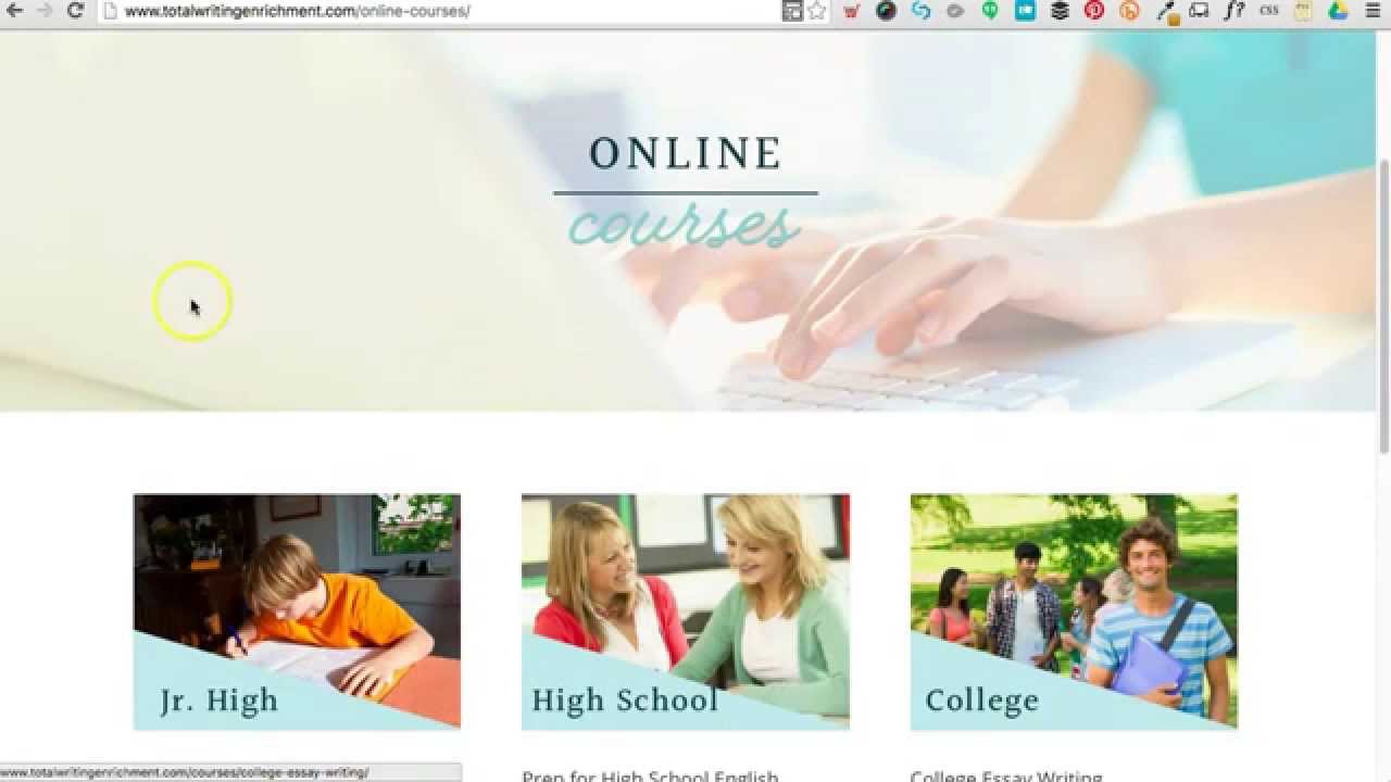 Purchasing a Course - Total Writing Enrichment