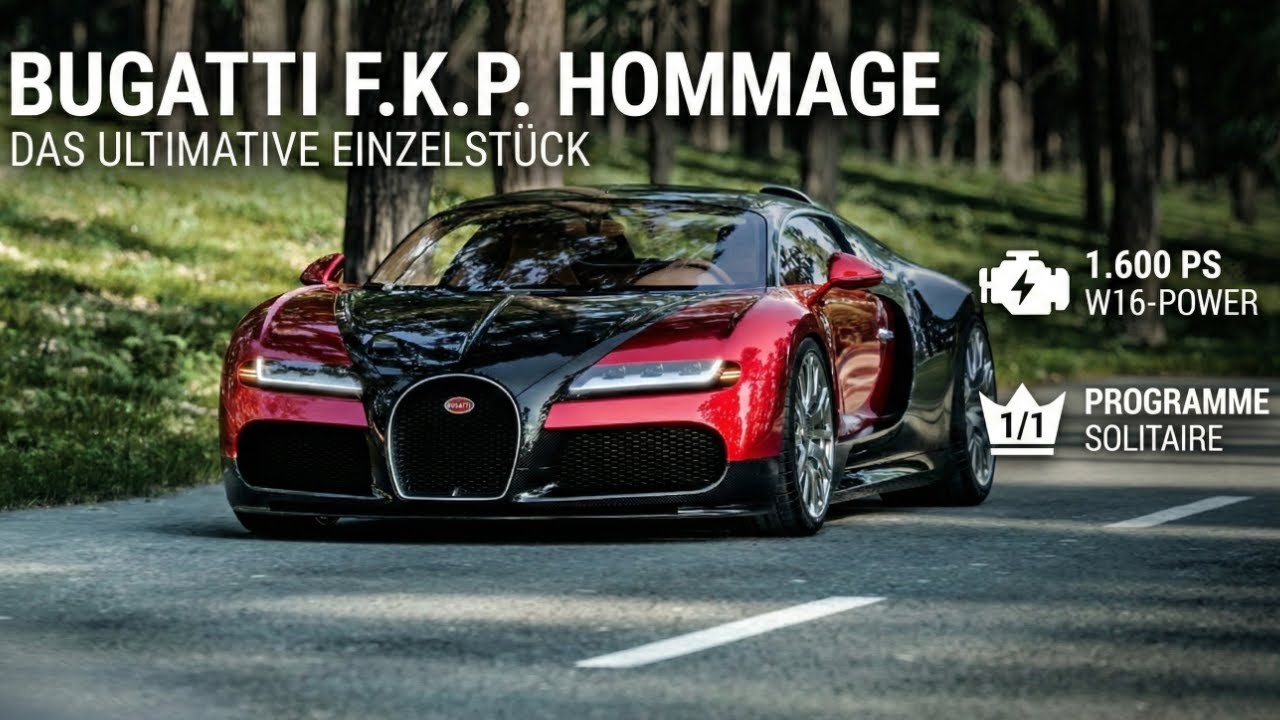 W16-Power: Bugatti F.K.P. Hommage setzt ein starkes Statement