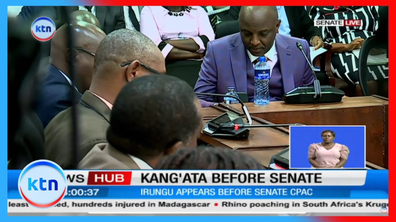 Muranga governor Irungu Kanga'ta appears before Senate CPIC