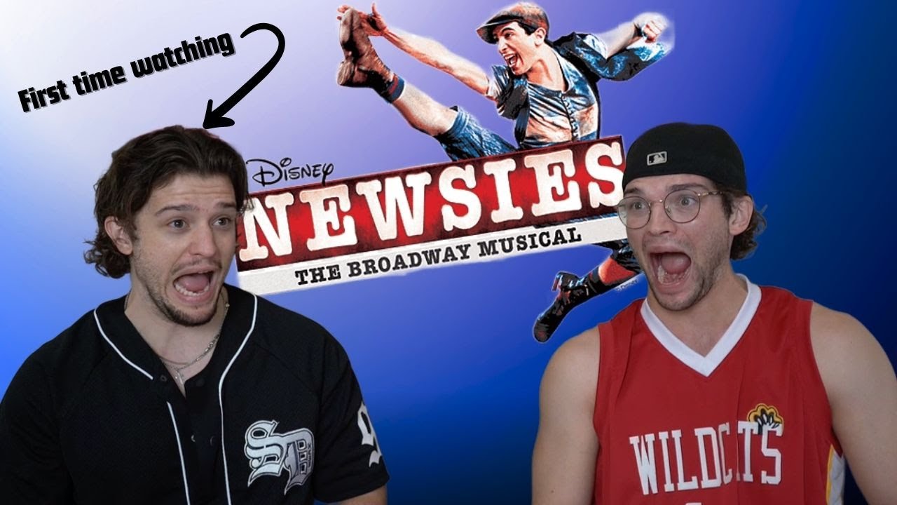 My Non-Musical Theatre Brother watches NEWSIES for the FIRST TIME!