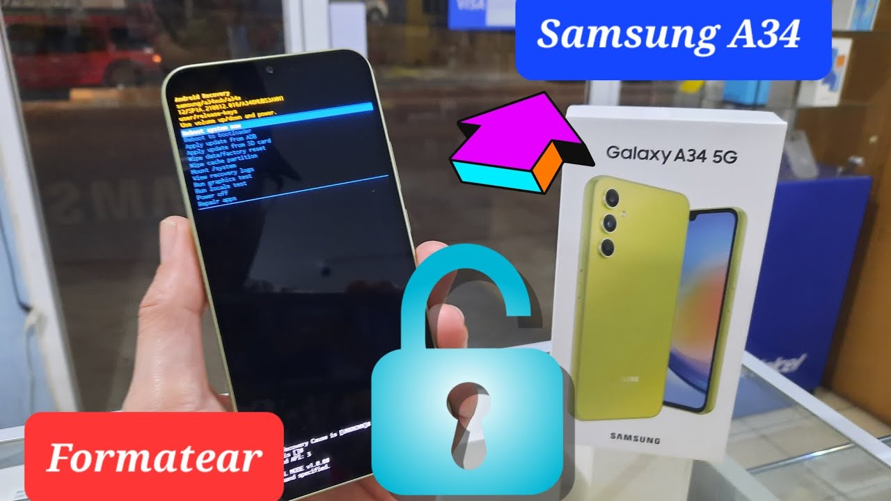 Como formatear Samsung A34 / Hard Redet - Desbloquear