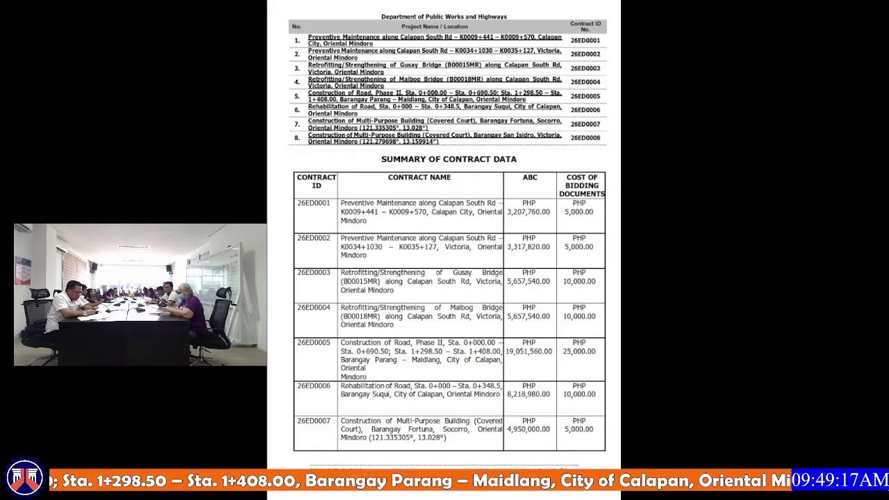Procurement Livestream for Mindoro Oriental March 4, 2026