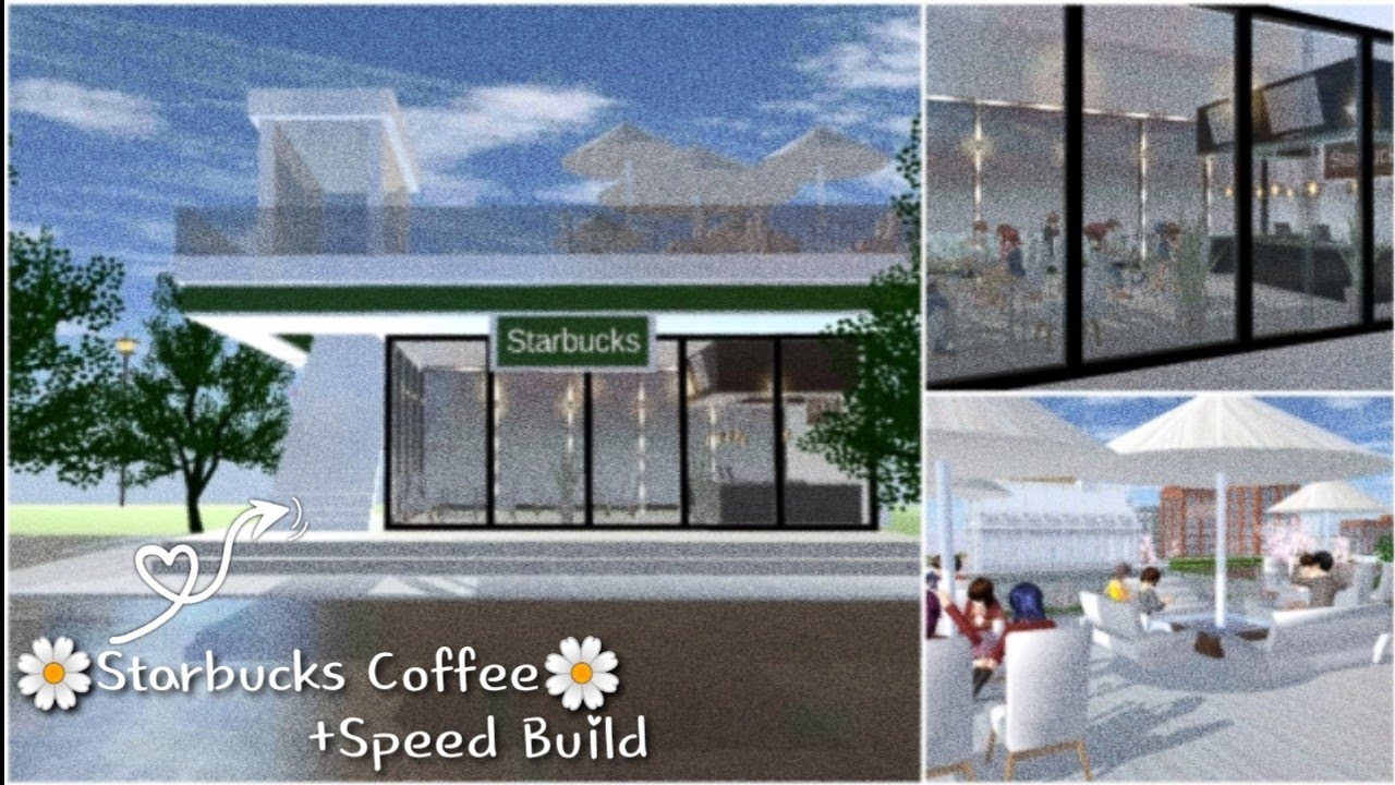 🌼Starbucks Coffee🌼Speed Build[Sakura School Simulator]