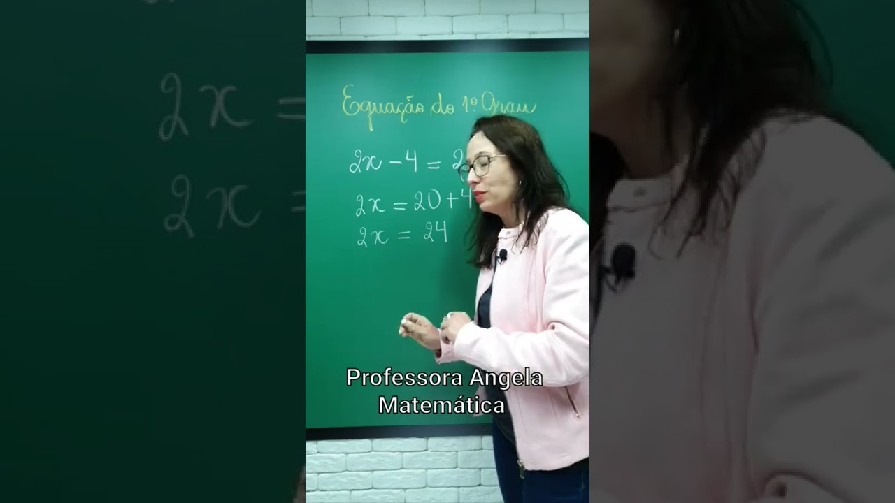 💢 Valor do x? | Equa&ccedil;&atilde;o do 1&deg; Grau | Professora Angela Matem&aacute;tica