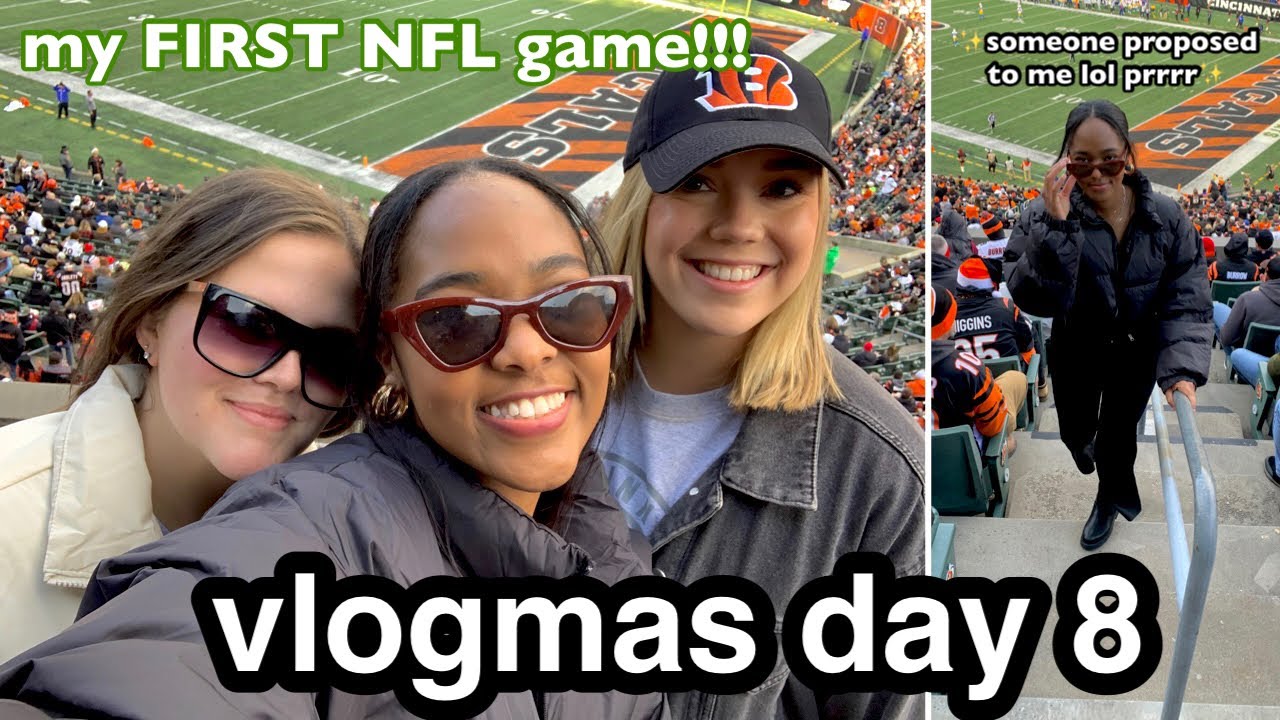 CINCINNATI BENGALS VS CHARGERS FOOTBALL GAME!!!: VLOGMAS DAY 8 (2021)