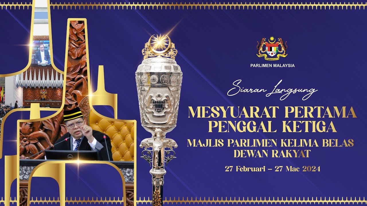 LANGSUNG: Persidangan Dewan Rakyat | Mesyuarat Pertama Penggal Ketiga | 4 Mac 2024 | Sesi Pagi
