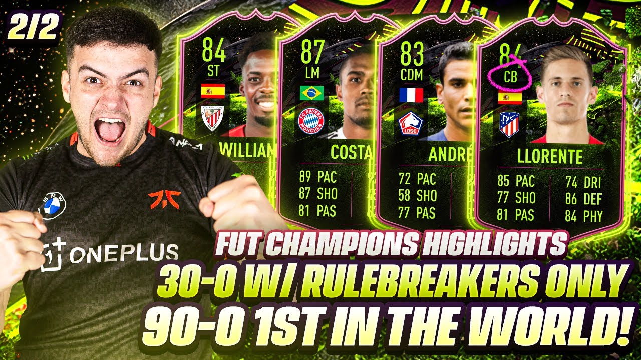 I GOT 30-0 ON FUT CHAMPS w/ A FULL RULERBREAKER TEAM!! Fifa 21 TOP 100 HIGHLIGHTS & SQUAD BUILDER!!
