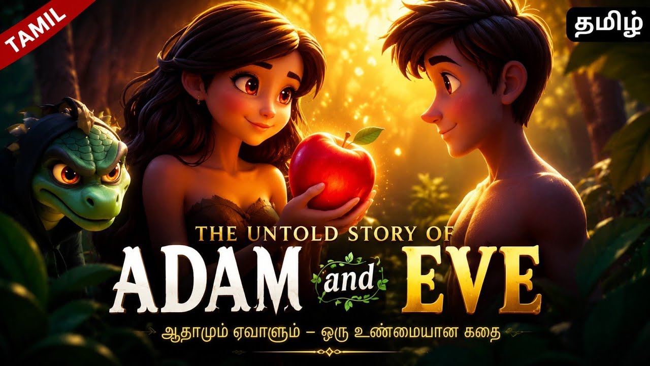 The Story of Adam and Eve | ஆதாம் ஏவாளின் கதை | AI Animated Movie #biblestory