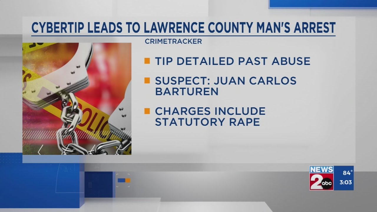 Cybertip leads to arrest of TN man for statutory rape charges