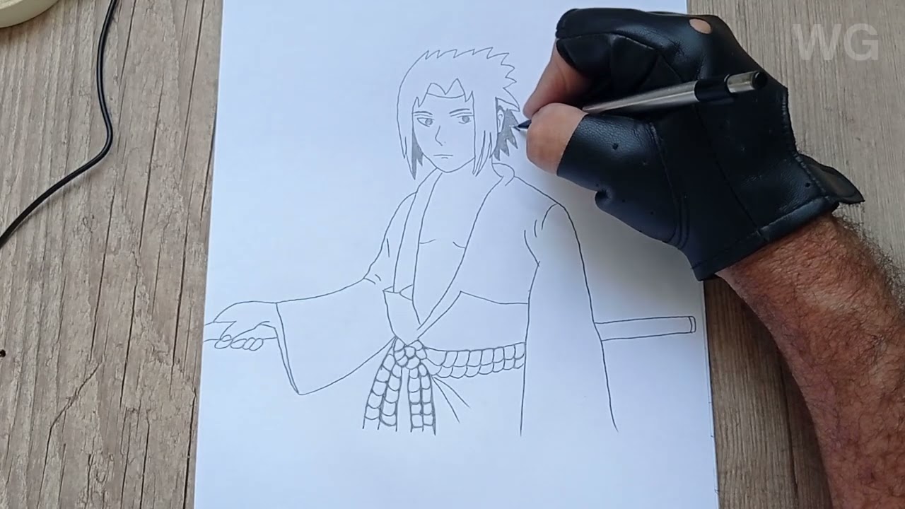 Como fazer o desenho mais facil deste canal.  Sazuke, passo a passo. Para iniciantes