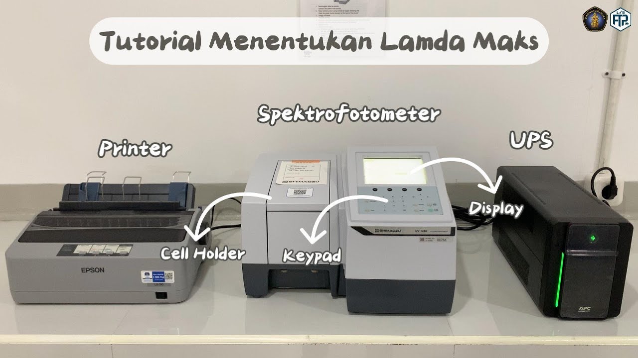 Tutorial Menentukan Lamda Maks -  Alat Spektrofotometer UV Vis Shimadzu