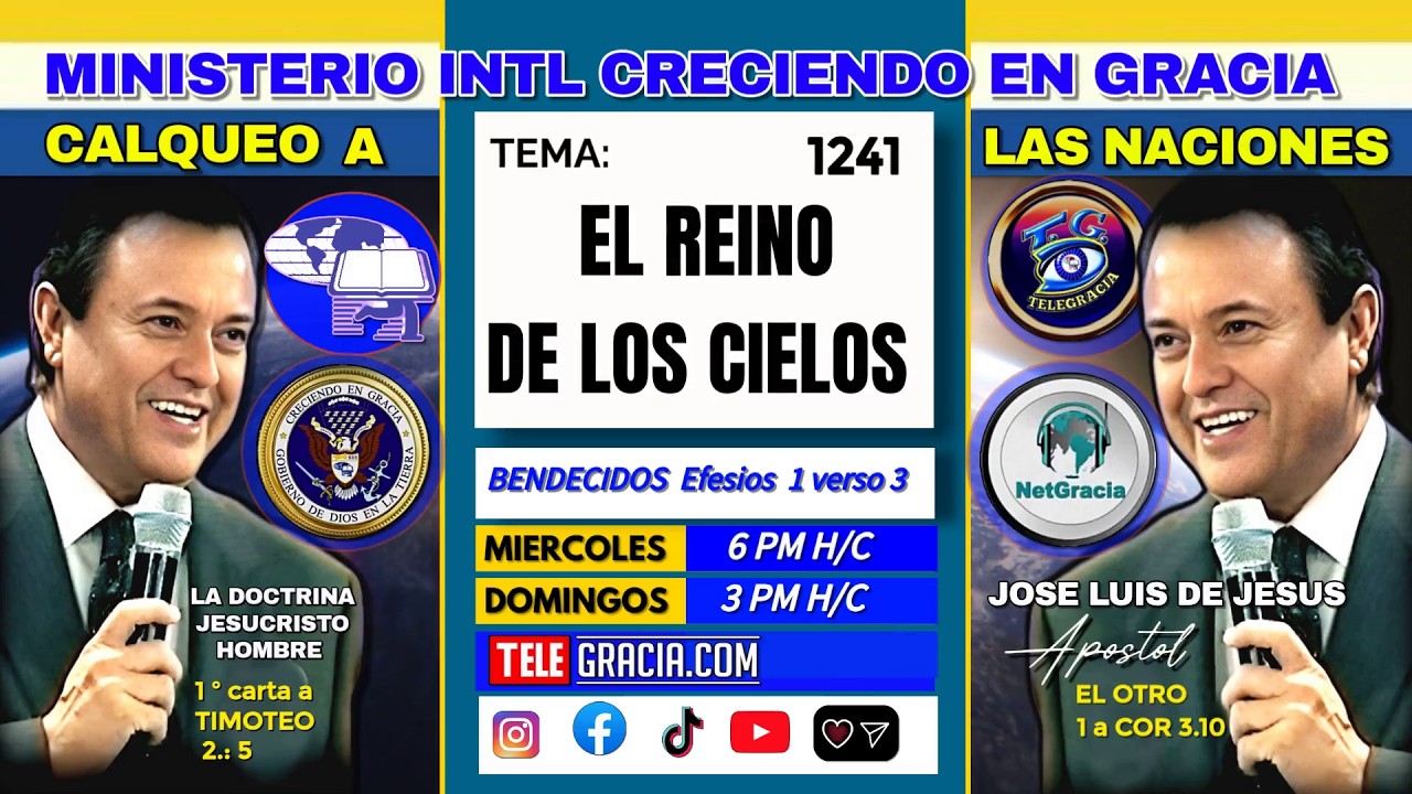 1241 CALQUEO EL REINO DE LOS CIELOS parte 3 - aclara JESUCRISTO HOMBRE 08 02 2026