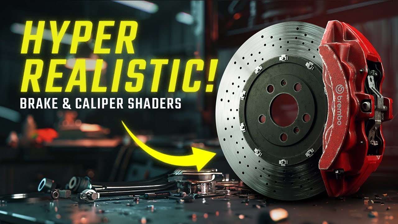 The SECRET For HYPER-REALISTIC Brake & Caliper SHADERS With MAYA & ARNOLD
