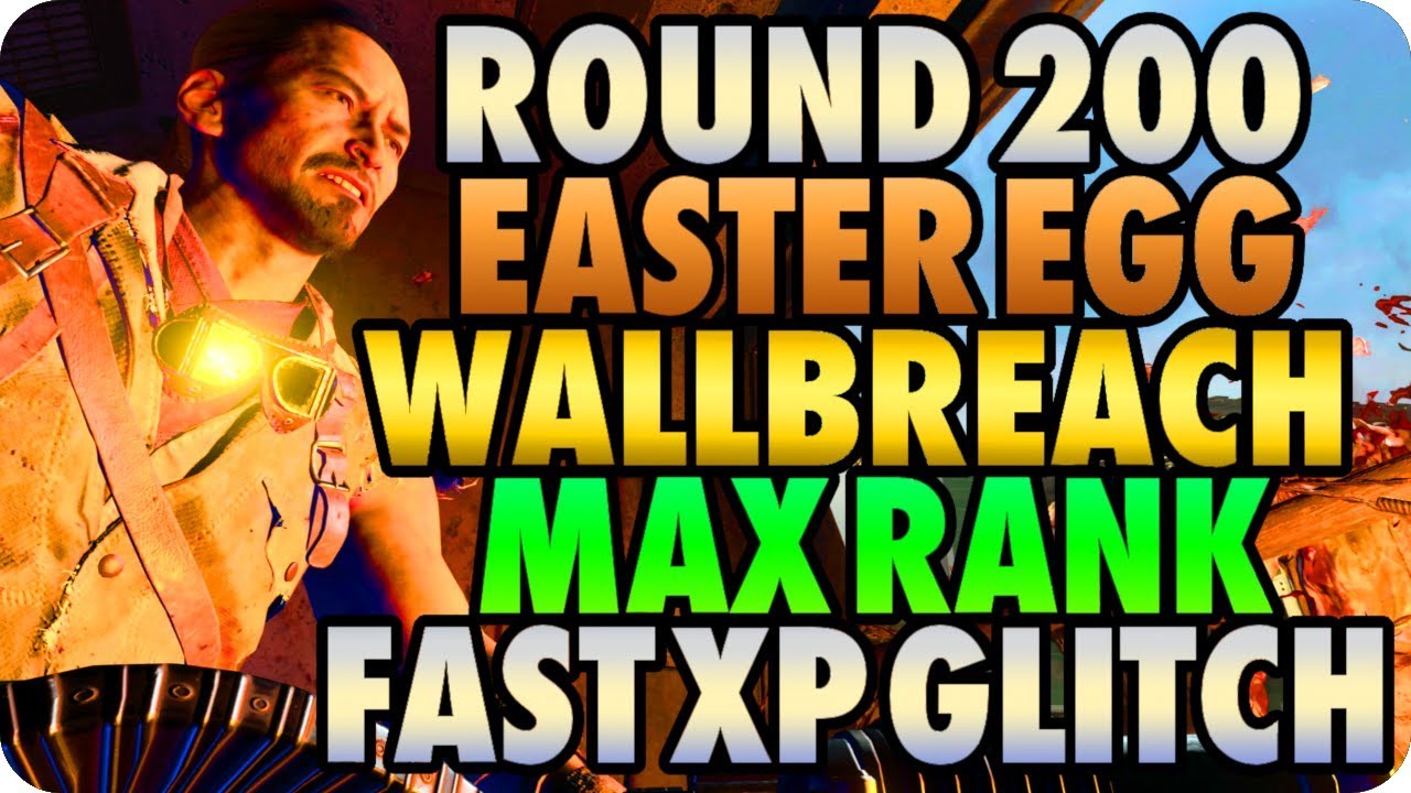 BO4 Zombie Glitches: Round 200 Easter Egg Wallbreach Max Rank Fast XP Glitch - Alpha Omega Glitches