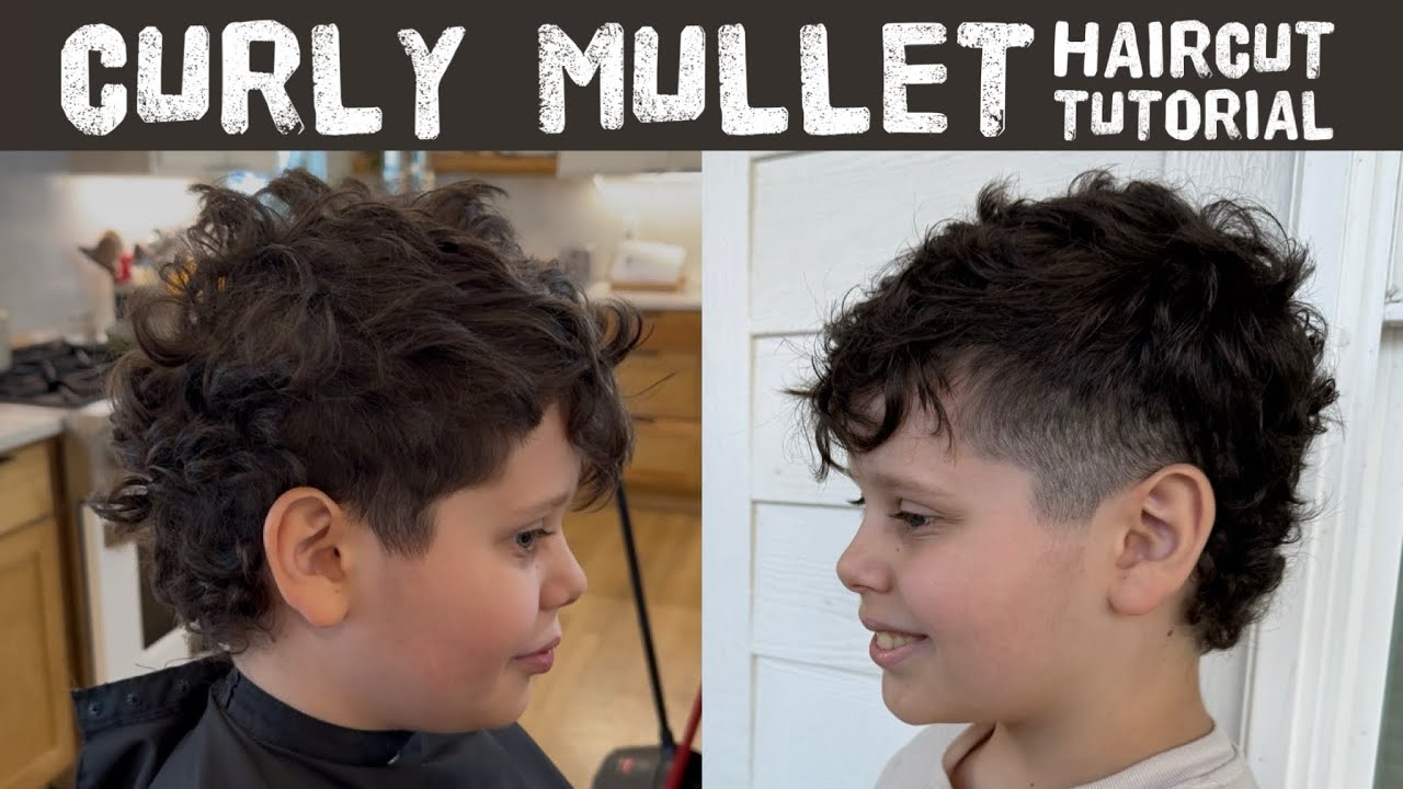 Curly Modern Mullet Hair Tutorial 