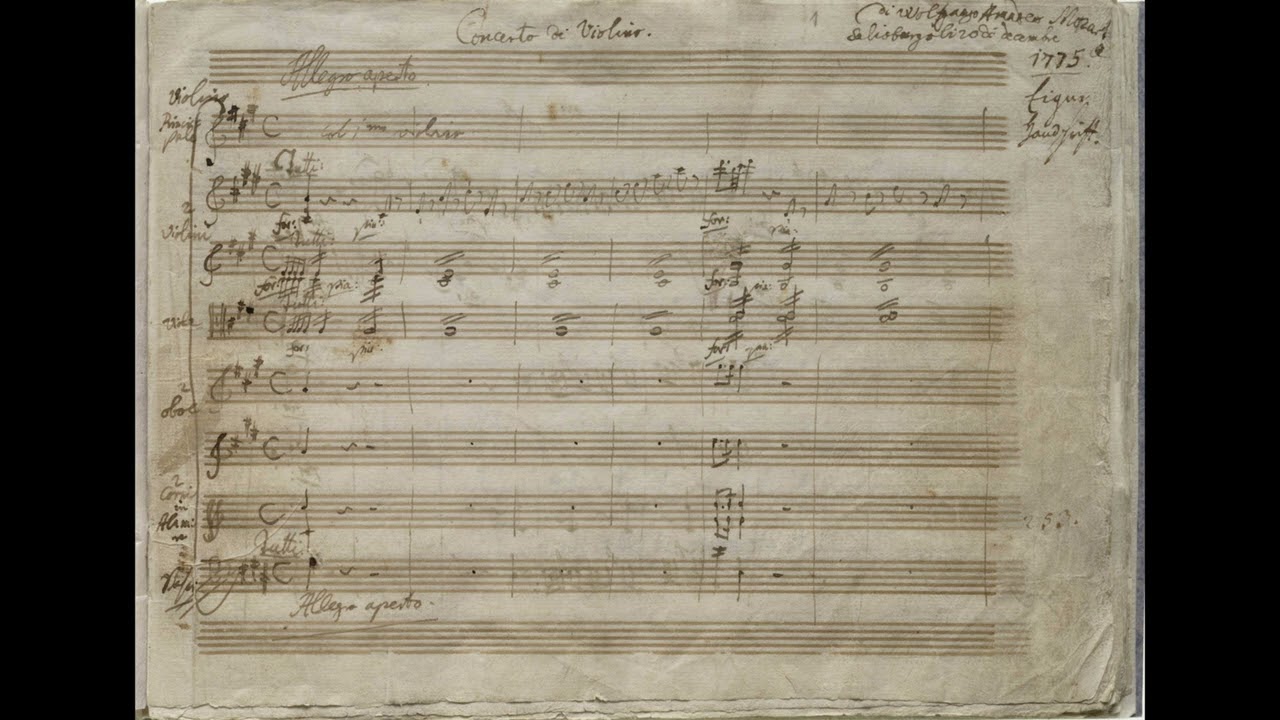 Violinkonzert Nr. 5 A-Dur KV 219 (1775) 3. Satz Rondeau. Tempo di Menuetto