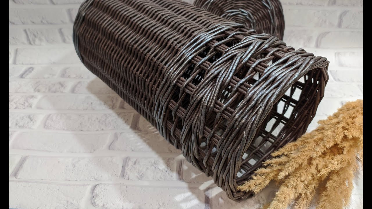 Красивая воздушная коса .Плетение из газетных трубочек