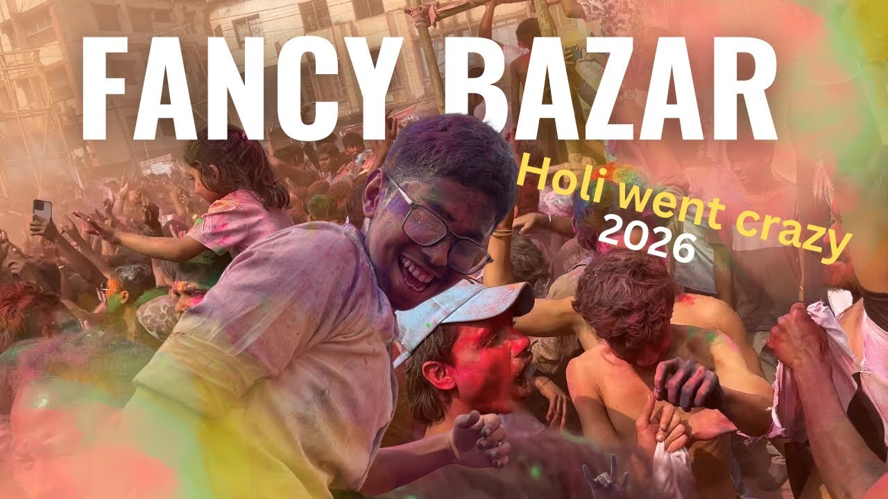 Fancy Bazar ki Holi hui Khatanak 😱|| Largest Holi festival celebration in Guwahati Northeast 