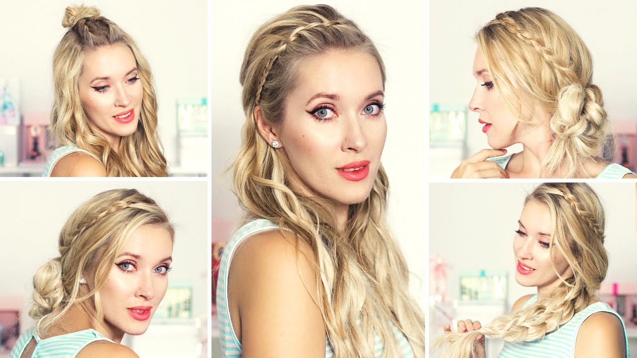 Tuto coiffur: RENTREE SCOLAIRE, tous les jours ★ Tresses rapides et faciles, cheveux mi long