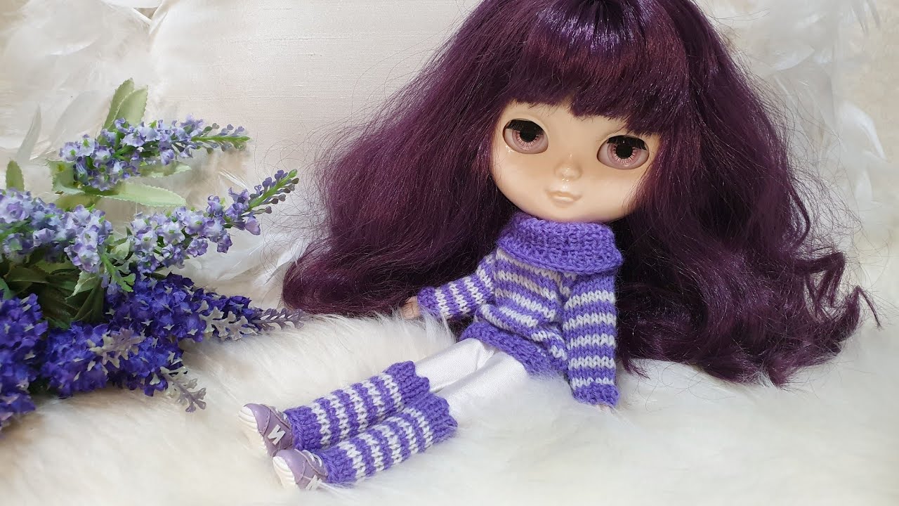 BLYTHE DOLL 💗 Вяжем гетры для куклы Блайз