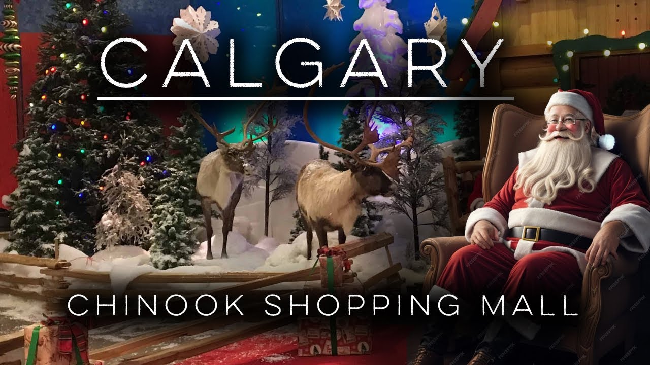 【4K】Calgary | Biggest shopping Mall Chinook Mall | #christmas   #downtown  #shoppingmall #canada