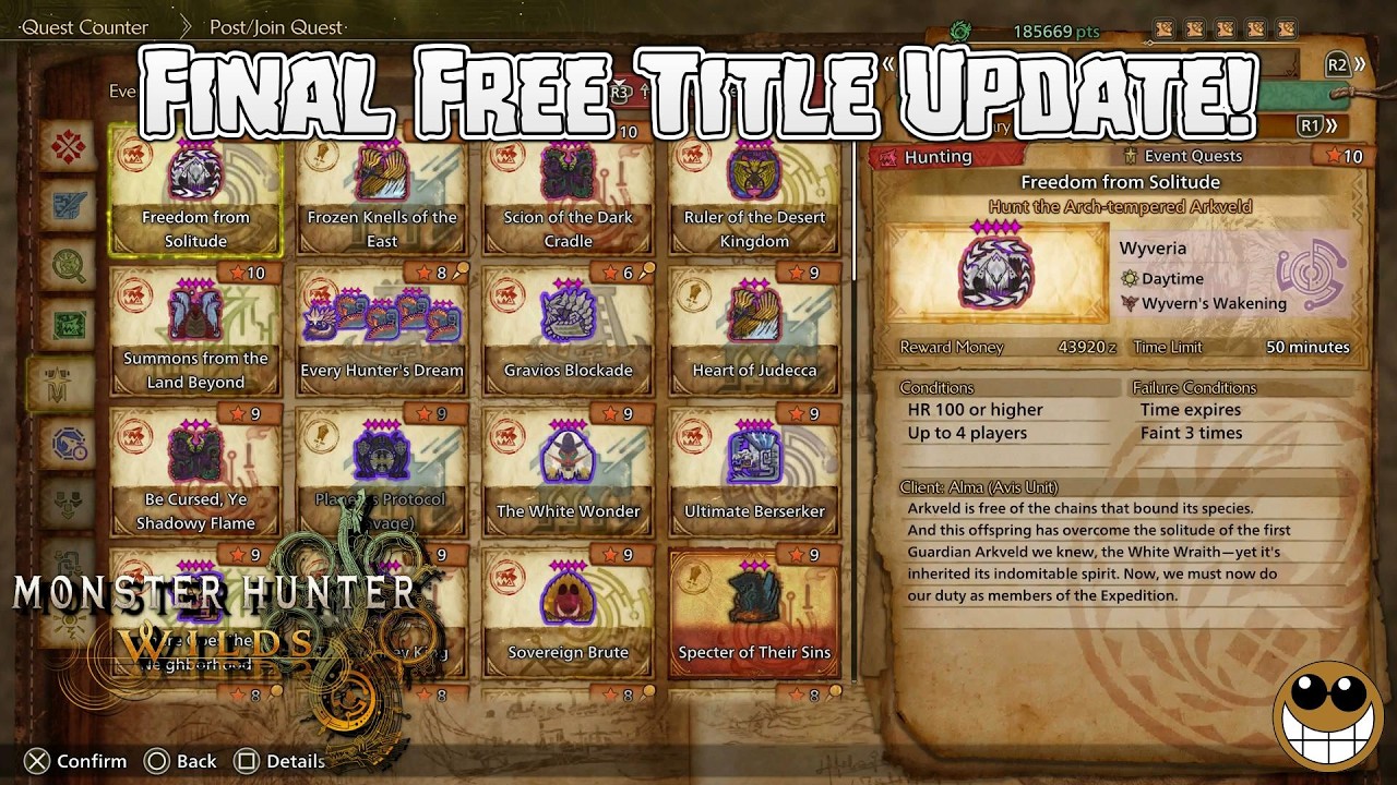 MONSTER HUNTER WILDS - Final Free Title Update: Arch-Tempered Arkveld