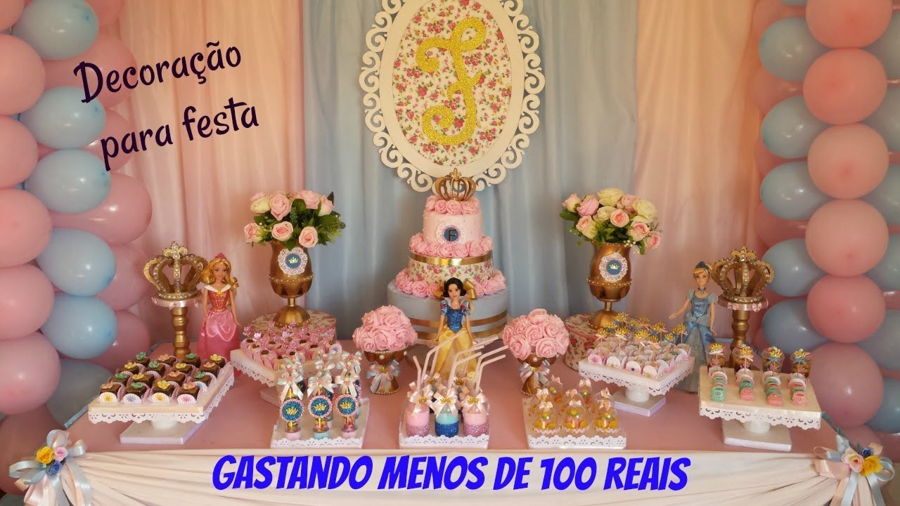 Festa em casa, gastando pouco. ( material reciclado )