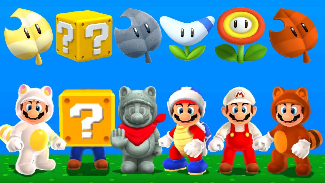 Super Mario 3D Land - All Power-Ups