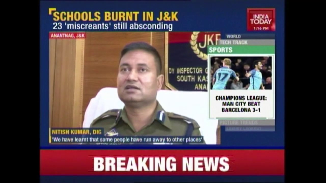 J&K Police Identifies Over 30 People Involved In Torching Schools