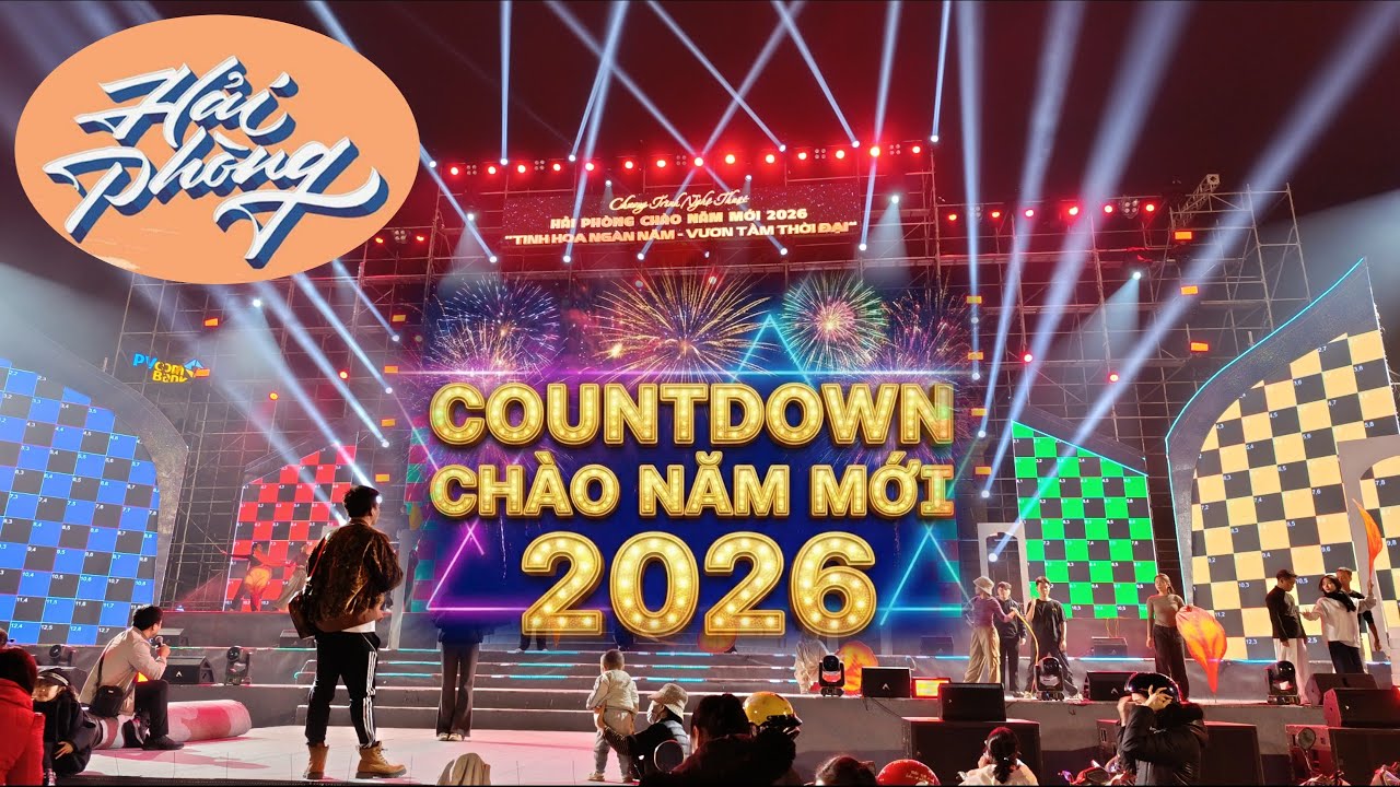 Sân khấu Hải Phòng CountDown 2026 cực hoành tráng tại Nhà Hát Lớn.