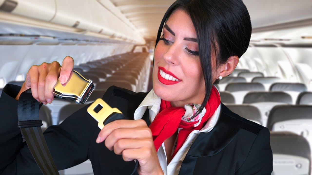 ASMR ✈️ VOLO in PRIMA CLASSE • HOSTESS ROLEPLAY
