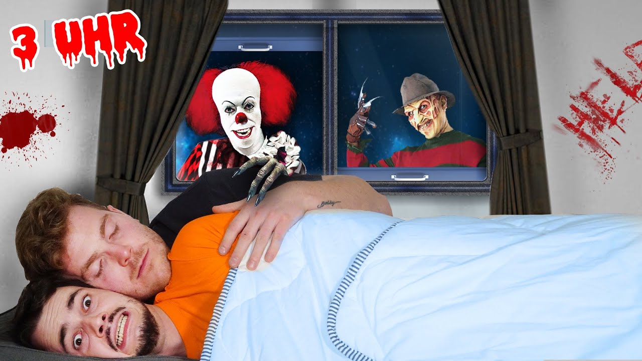 FILME DICH NIEMALS beim SCHLAFEN um 3 UHR NACHTS im GRUSEL HAUS an HALLOWEEN (Pennywise kommt)